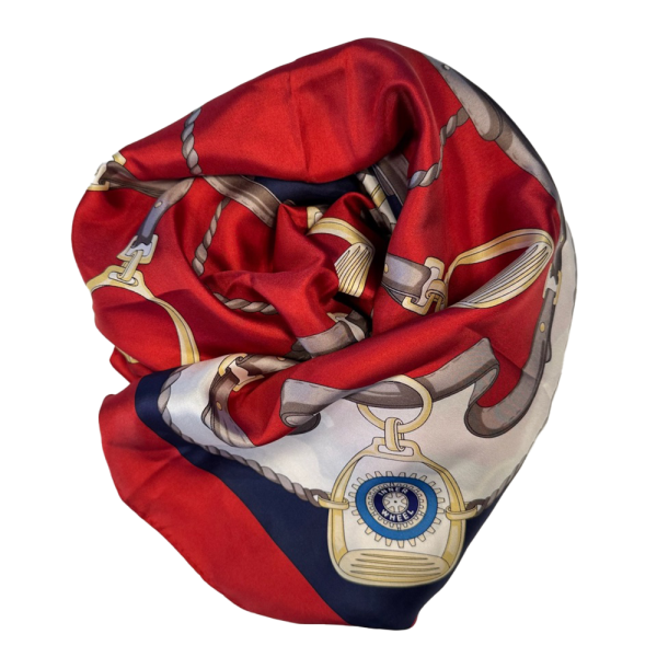 Seidentuch rot Hermes Design